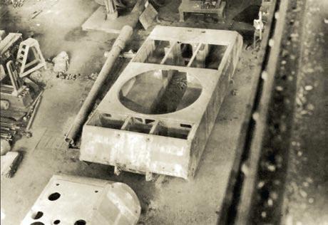 Заготовка броневого корпуса танка «Маус»